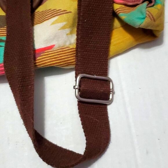Mossimo Boho Azte  Southwestern Pattern Large Canvas Backpack - Picture 7 of 11